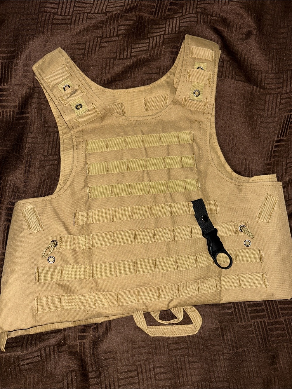 Tactical MOLLE Plate Carrier Chest Rig in Tan